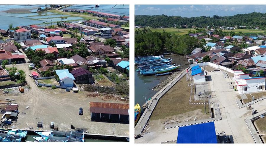 Pemandangan Pelabuhan Tongke-tongke di Kabupaten Sinjai, Sulawesi Selatan, kini mengalami perubahan signifikan.