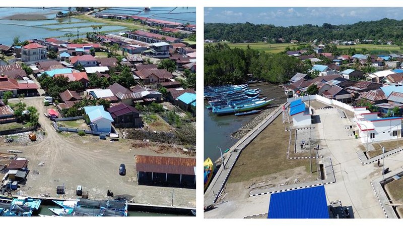 Pemandangan Pelabuhan Tongke-tongke di Kabupaten Sinjai, Sulawesi Selatan, kini mengalami perubahan signifikan.
