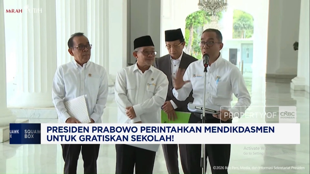 Video: Prabowo Perintahkan Mendikdasmen untuk Gratiskan Sekolah!