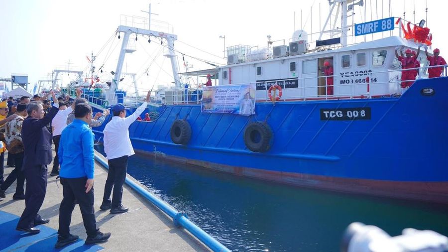 Sebanyak 33 kapal perikanan berbendera Indonesia disiapkan untuk mengoptimalkan potensi sumber daya ikan di Wilayah Pengelolaan Perikanan Negara Republik Indonesia (WPPNRI) 718 atau perairan Arafura. (Dok/Humas KKP)