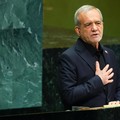 Iran's President Masoud Pezeshkian addresses the 81st United Nations General Assembly (UNGA) at UN headquarters in New York City, US, September 23, 2026.  REUTERS/MIKE SEGAR
