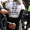 Actor Susan Sarandon is detained during a protest ahead of Israeli Prime Minister Benjamin Netanyahu's address to the United Nations 81st General Assembly in New York City, U.S., September 24, 2026. REUTERS/David 'Dee' Delgado     TPX IMAGES OF THE D