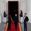 Amazon founder Jeff Bezos and his wife Lauren Sanchez arrive for a state dinner hosted by President Donald Trump and first lady Melania Trump for Chinese President Xi Jinping and his wife, Peng Liyuan, at the North Portico of the White House in Washi