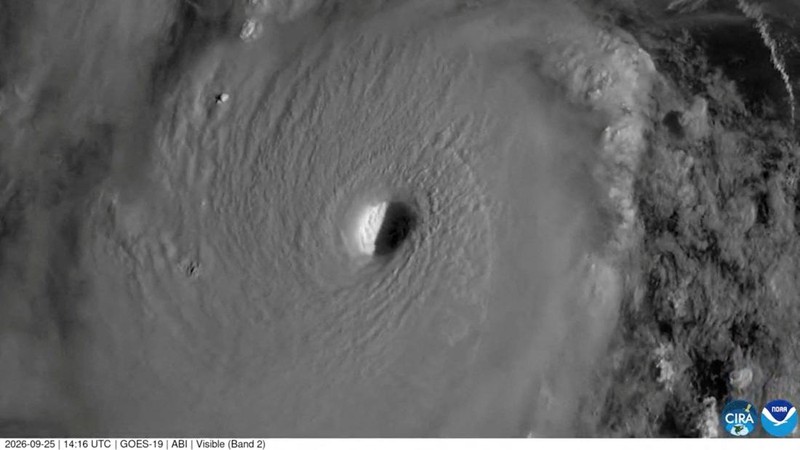 Hurricane Polo spins over the Pacific Ocean off Mexico's southwestern coast, September 25, 2026, in this screengrab from video. CSU/CIRA & NOAA/Handout via REUTERS   CSU/CIRA & NOAA/Handout via REUTERS    THIS IMAGE HAS BEEN SUPPLIED BY A THIRD PARTY