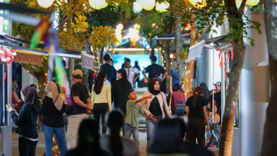 Suasana Malam di Kota IKN. (Humas Otorita IKN) Suasana Malam di Kota IKN. (Humas Otorita IKN)