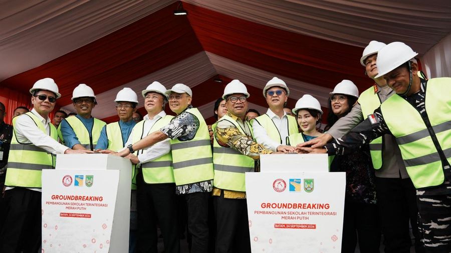 Groundbreaking Sekolah Terintegrasi Merah Putih di Rempang