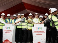 Groundbreaking Sekolah Terintegrasi Merah Putih di Rempang