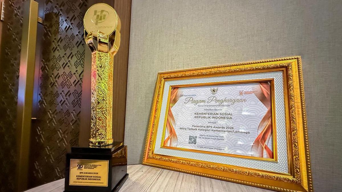 Kemensos Raih BPS Award 2026 sebagai Mitra Terbaik Kawal DTSEN — NadiKabar.com