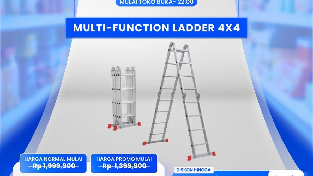Cuma di Transmart Full Day Sale, Beli Tangga Multifungsi Dapat Diskon Gede — NadiKabar.com