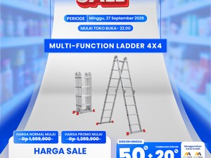 Cuma di Transmart Full Day Sale, Beli Tangga Multifungsi Dapat Diskon Gede