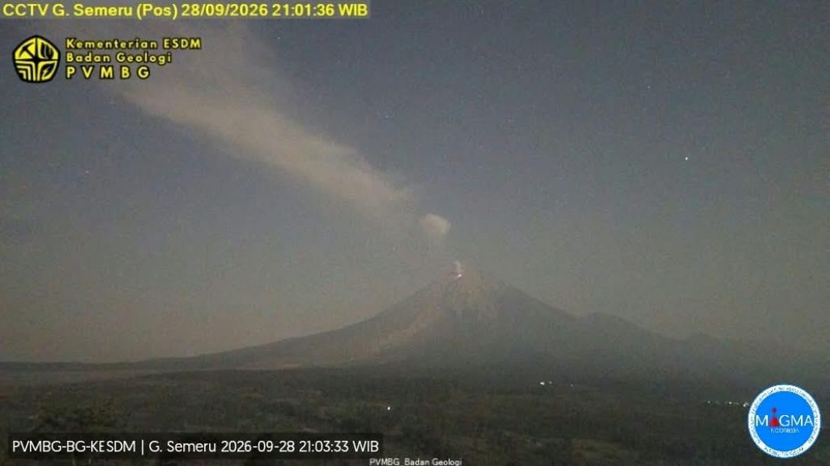 Ilustrasi berita Nasional: Gunung Semeru Erupsi Senin Malam, Sempat Terdengar Dentuman Keras