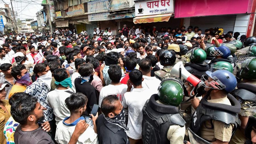 INDIA-MOSQUE/PROTESTS