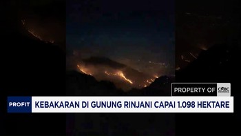 Kebakaran di Gunung Rinjani Capai 1.098 Hektare