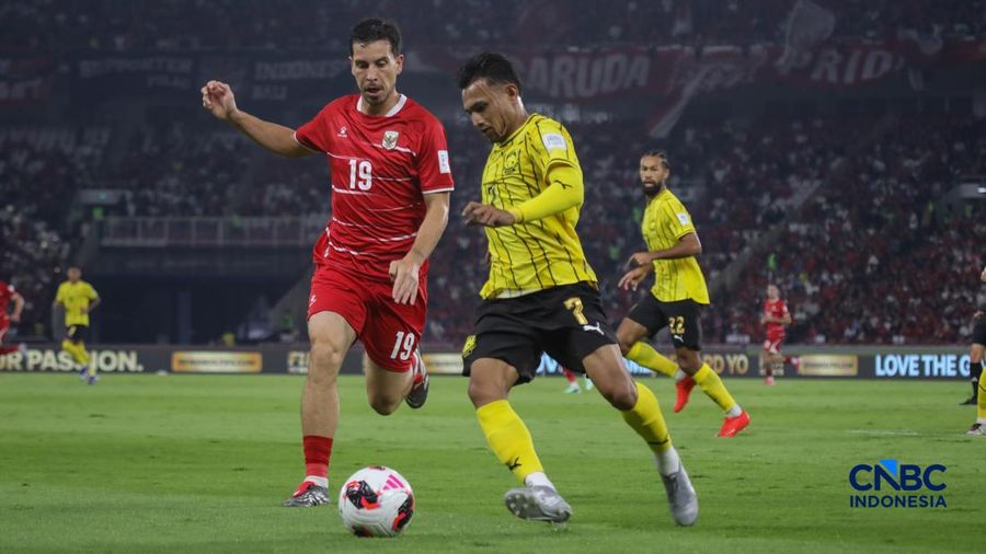 Laga Timnas Indonesia melawan Malaysia dalam FIFA ASEAN CUP 2026 di Stadion Utama Gelora Bung Karno (SUGBK), Senayan, Jakarta, Senin (28/9/2026). (CNBC Indonesia/Faisal Rahman)
