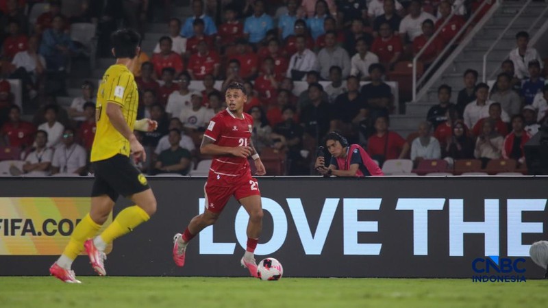 Laga Timnas Indonesia melawan Malaysia dalam FIFA ASEAN CUP 2026 di Stadion Utama Gelora Bung Karno (SUGBK), Senayan, Jakarta, Senin (28/9/2026). (CNBC Indonesia/Faisal Rahman)