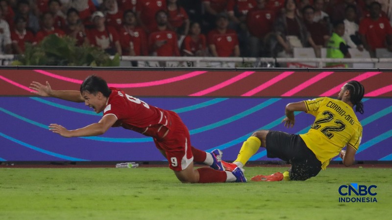 Laga Timnas Indonesia melawan Malaysia dalam FIFA ASEAN CUP 2026 di Stadion Utama Gelora Bung Karno (SUGBK), Senayan, Jakarta, Senin (28/9/2026). (CNBC Indonesia/Faisal Rahman)