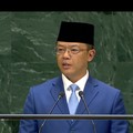 Menlu RI Sugiono Pidato di Sidang Majelis Umum PBB. (Dok. PBB)