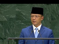 Menlu RI Sugiono Pidato di Sidang Majelis Umum PBB. (Dok. PBB)