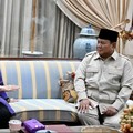 Senin malam, 28 September 2026, Presiden Prabowo Subianto bertakziah ke kediaman Presiden ke-5 RI Megawati Soekarnoputri di Jakarta. (nstagram/Sekretariat.Kabinet)