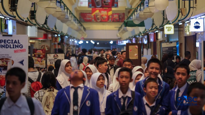 uasana kwasan Blok M yang akan direvitalisasi menjadi Transit Oriented Development (TOD), Senin (28/9/2026). (CNBC Indonesia/Faisal Rahman)