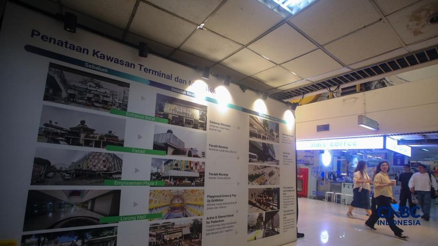uasana kwasan Blok M yang akan direvitalisasi menjadi Transit Oriented Development (TOD), Senin (28/9/2026). (CNBC Indonesia/Faisal Rahman)
