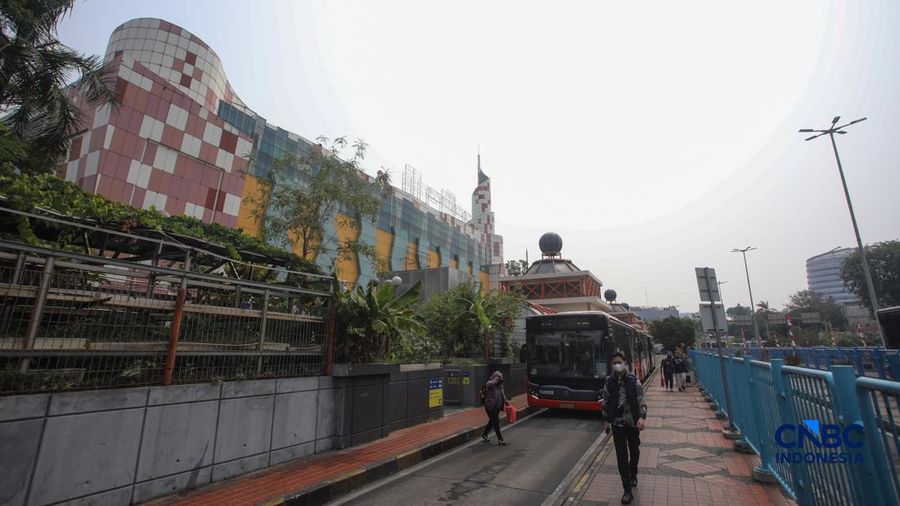 uasana kwasan Blok M yang akan direvitalisasi menjadi Transit Oriented Development (TOD), Senin (28/9/2026). (CNBC Indonesia/Faisal Rahman)