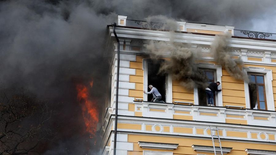 UKRAINE-CRISIS/ATTACK-KYIV