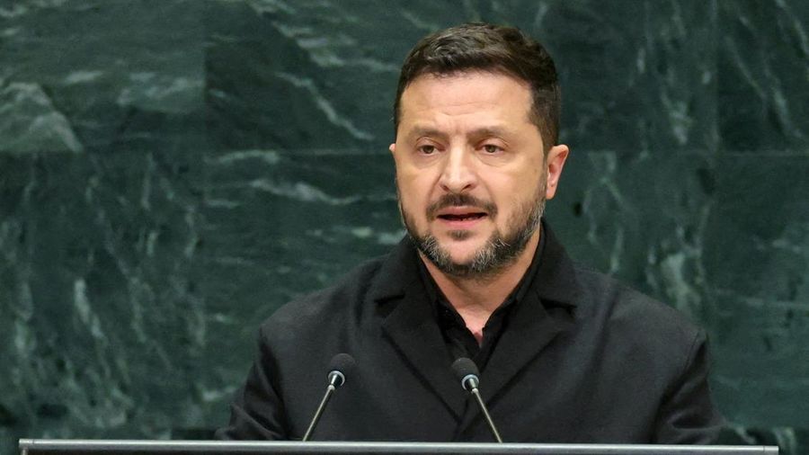 FILE PHOTO: Ukraine's President Volodymyr Zelenskiy addresses the 81st United Nations General Assembly (UNGA) at UN headquarters in New York City, US, September 23, 2026.  REUTERS/CAITLIN OCHS/File Photo