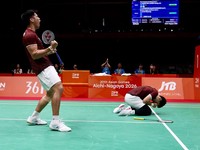 Atlet ganda putra timnas Indonesia di Asian Games 2026 Leo Rolly Carnando dan Daniel Marthin. (Dok. PBSI)