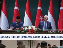 Erdogan Ajak Prabowo Perkuat Kerja Sama Turki-Indonesia