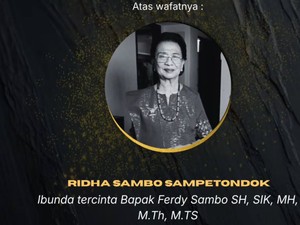 Ibu Ferdy Sambo Meninggal di Makassar, Bakal Dimakamkan di Luwu