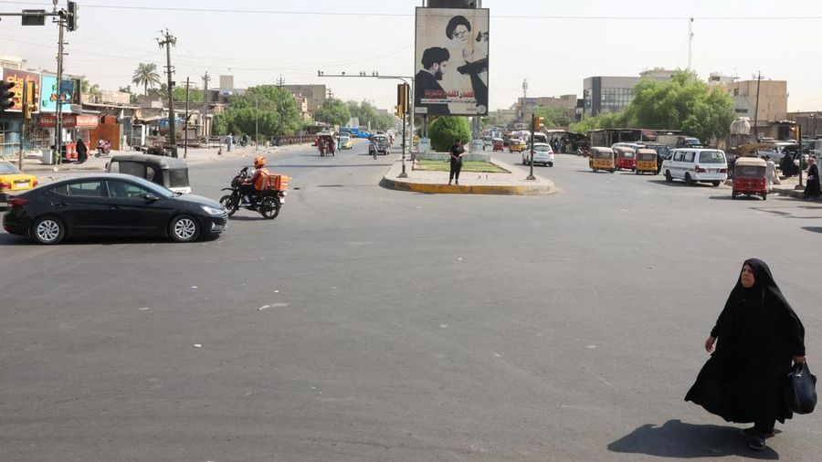 A general view of a street in Sadr City, in Baghdad, Iraq, as US forces are set to complete their withdrawal from Iraq by September 30, ending more than two decades of military presence in the country, September 28, 2026. REUTERS/Ahmed Saad