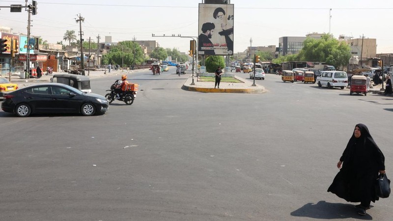 A general view of a street in Sadr City, in Baghdad, Iraq, as US forces are set to complete their withdrawal from Iraq by September 30, ending more than two decades of military presence in the country, September 28, 2026. REUTERS/Ahmed Saad