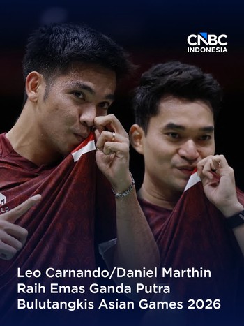 Leo Carnando dan Daniel Marthin Raih Emas Ganda Putra Badminton Asian Games 2026