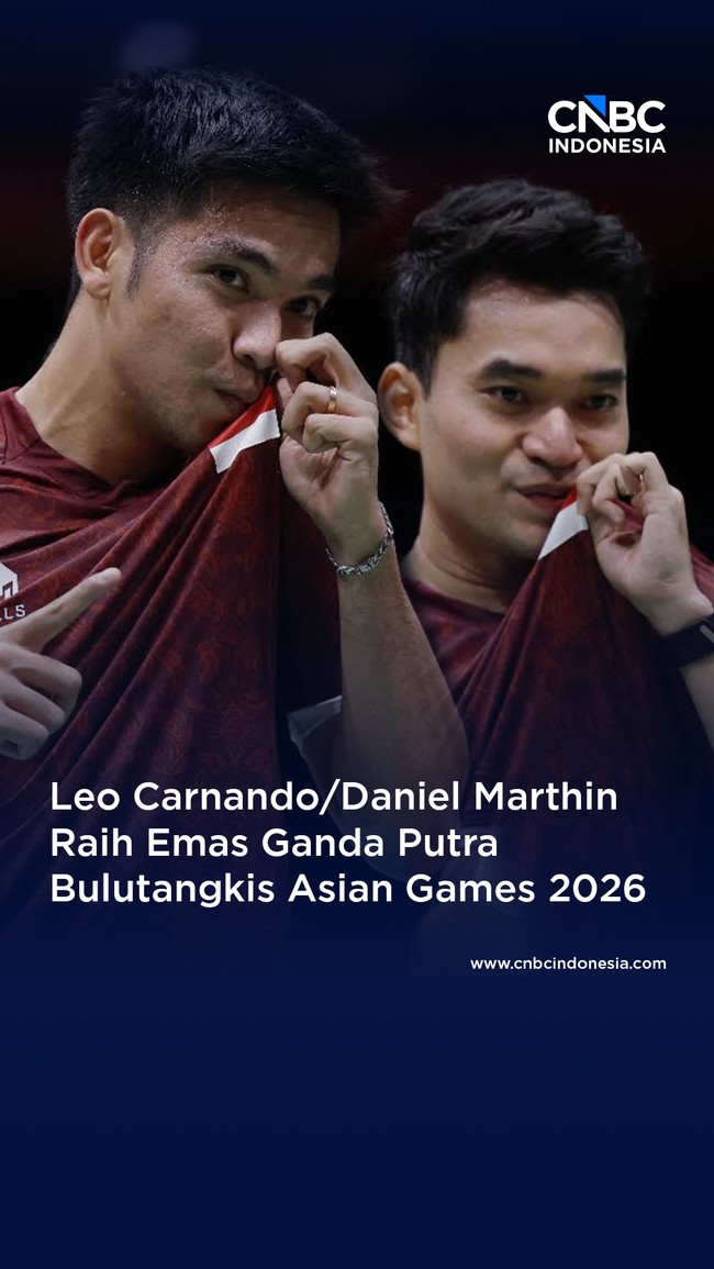 Leo Carnando dan Daniel Marthin Raih Emas Ganda Putra Badminton Asian Games 2026