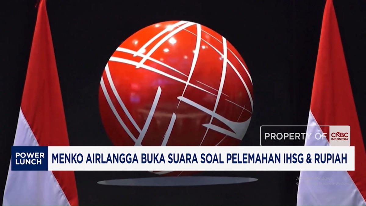 Menko Airlangga Buka Suara Soal Pelemahan IHSG dan Rupiah