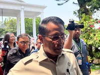 Menteri Hukum (Menkum), Supratman Andi Atgas saat tiba di Istana Merdeka, Jakarta, Selasa (29/9/2026). (CNBC Indonesia/Emir Yanwardhana)
