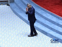 Menteri Keuangan (Menkeu), Suahasil Nazara saat dalam Rapat Paripurna DPR RI Ke-7 Masa Persidangan I Tahun Sidang 2026-2027 di Kompleks Parlemen, Senayan, Jakarta, Selasa (29/9/2026). (CNBC Indonesia/Muhammad Sabki)