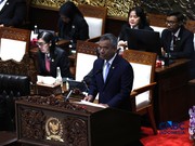 Menteri Keuangan (Menkeu), Suahasil Nazara saat dalam Rapat Paripurna DPR RI Ke-7 Masa Persidangan I Tahun Sidang 2026-2027 di Kompleks Parlemen, Senayan, Jakarta, Selasa (29/9/2026). (Tangkapan Layar Youtube/DPR RI)