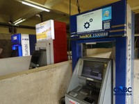 Suasana lengang Anjungan Tunai Mandiri (ATM) di salah satu pasar di Jakarta, Selasa (29/9/2026). (CNBC Indonesia/Tri Susilo)