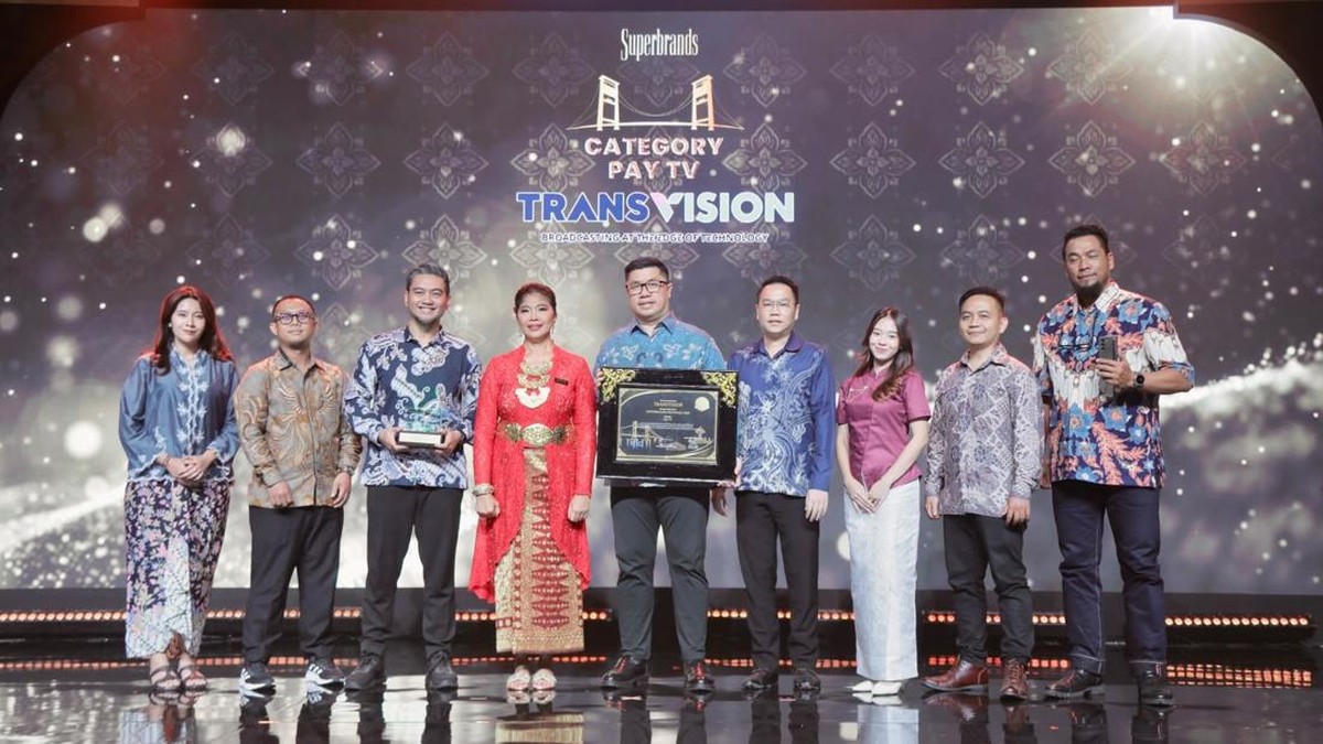 Transvision Raih Penghargaan Superbrands Awards 2026 Kategori Pay TV