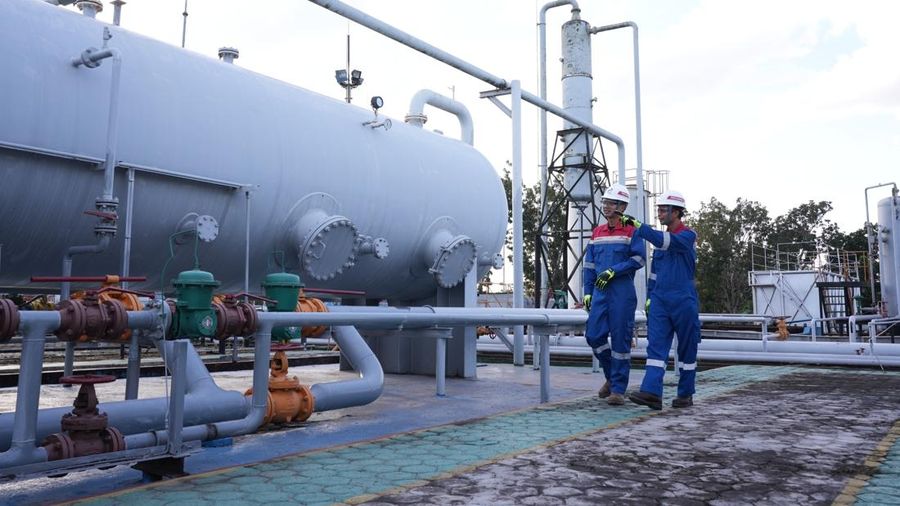Fasilitas produksi Lapangan Sengeti PT Pertamina EP Jambi. (Dok: PT Pertamina Hulu Rokan (PHR))