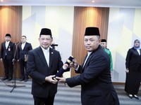 Mendagri Tito Lantik Edi Nurhabad sebagai Deputi BNPP
