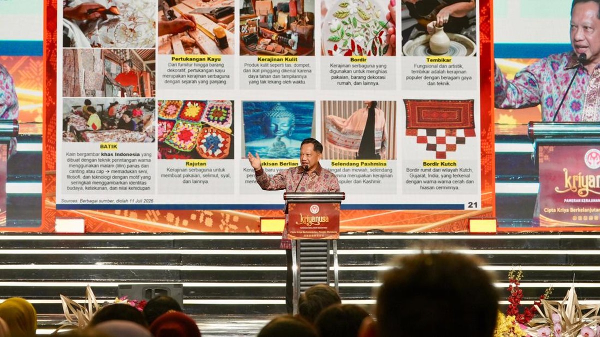 Tutup Acara Kriyanusa 2026, Mendagri Tito Ungkap Potensi Kerajinan RI
