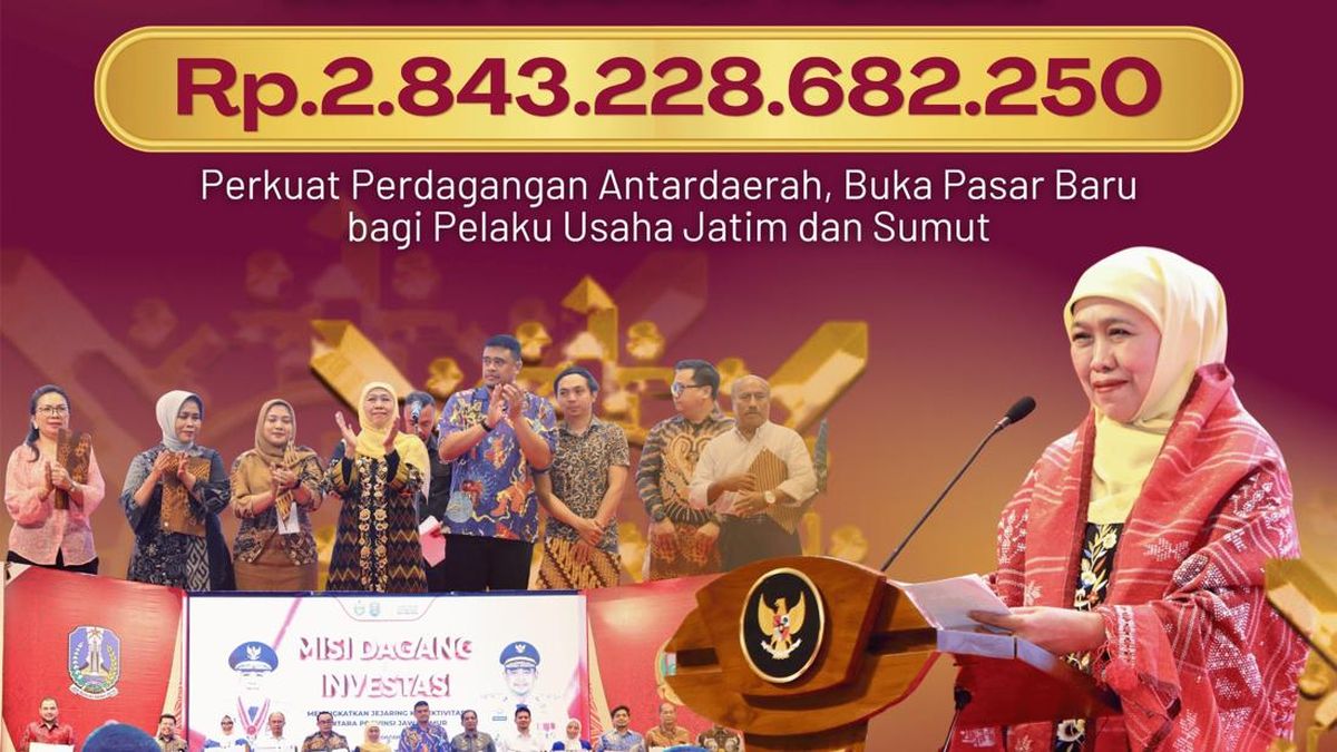 Misi Dagang dan Investasi Jatim-Sumut Catatkan Transaksi Rp 2,843 Triliun