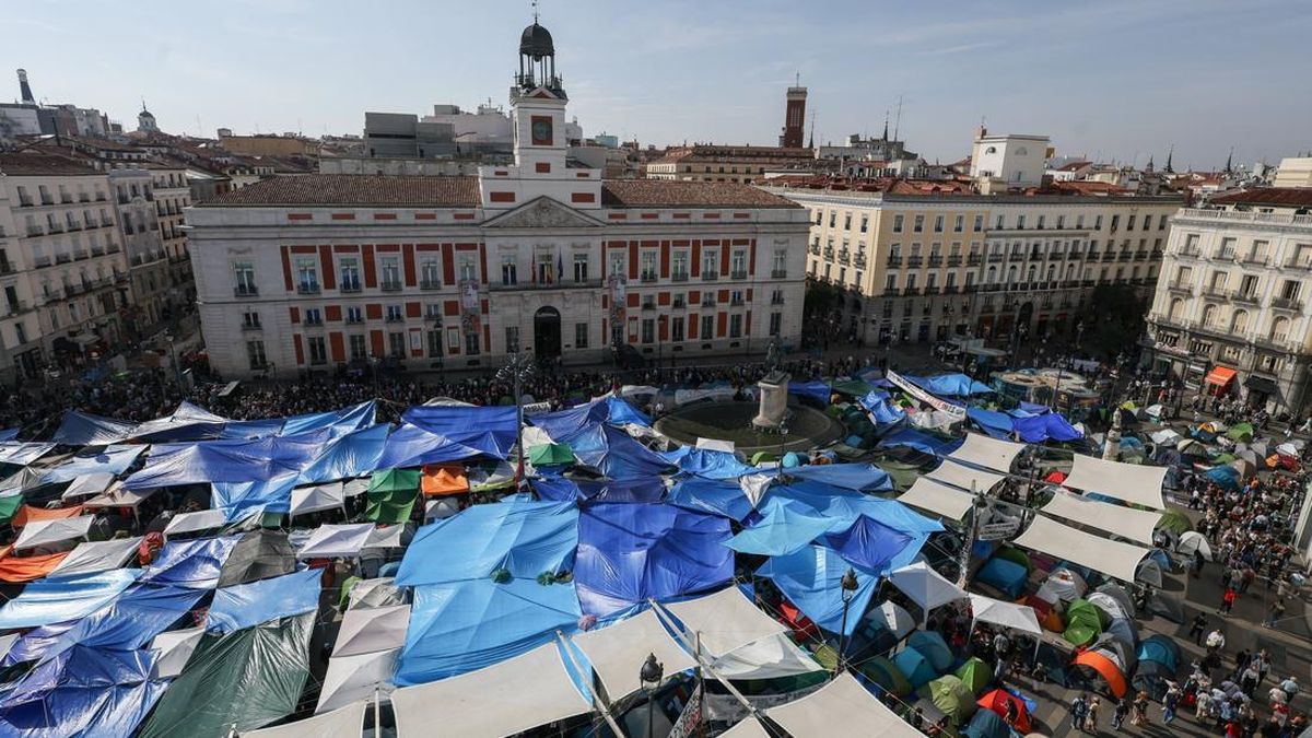Ribuan Warga Protes Krisis Perumahan, Tenda Penuhi Puerta del Sol Madrid — NadiKabar.com