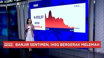 Banjir Sentimen, Rupiah Melemah & IHSG Anjlok ke Level 6.000-an