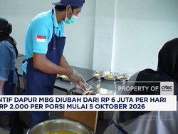 Insentif Dapur MBG Diubah Jadi Rp2.000 per Porsi