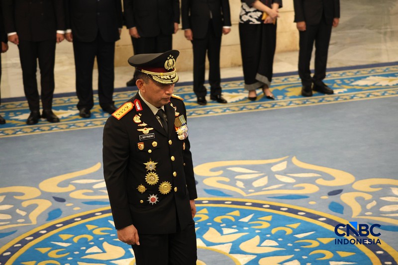 Prosesi Pelantikan Menteri dan Wakil Menteri Kabinet Merah Putih sisa masa jabatan periode tahun 2024-2029 serta anggota Ombusdsman RI di Istana Negara, Jakarta, Kamis (1/10/2026). (CNBC Indonesia/Muhammad Sabki)