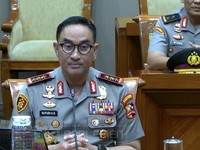 Komjen Pol Suyudi Ario Seto saat mengikuti rapat kerja dengan Komisi III DPR RI terkait uji kelayakan calon Kapolri di Komplek Parlemen, Senayan, Jakarta, Kamis (1/10/2026). (Tangkapan Layar Youtube/TVR Parlemen)